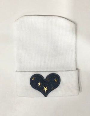 Appliqué Hospital Hat for Newborn Babies | Luxury Newborn Take-Home Essential