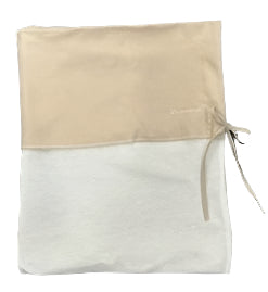 La Mascot White/Beige Picot Trim Blanket