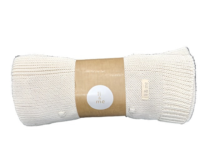 Li+Me Kurt Cream Knit Blanket