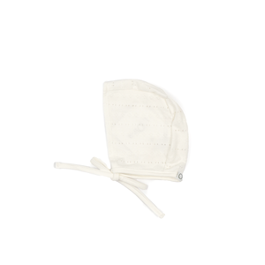 L’oliva Pointelle Yoke Footie + Bonnet