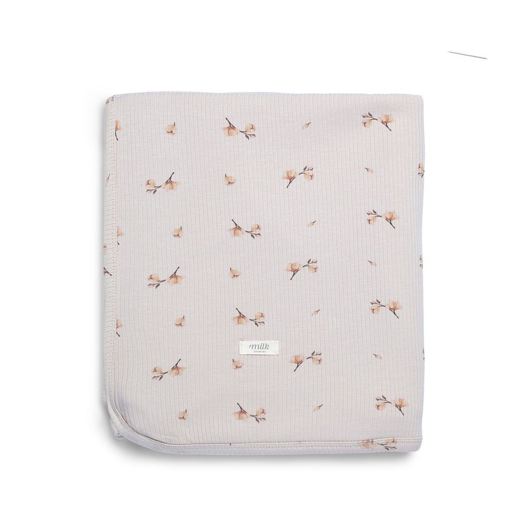 Milk Blossom Oat Swaddle Blanket