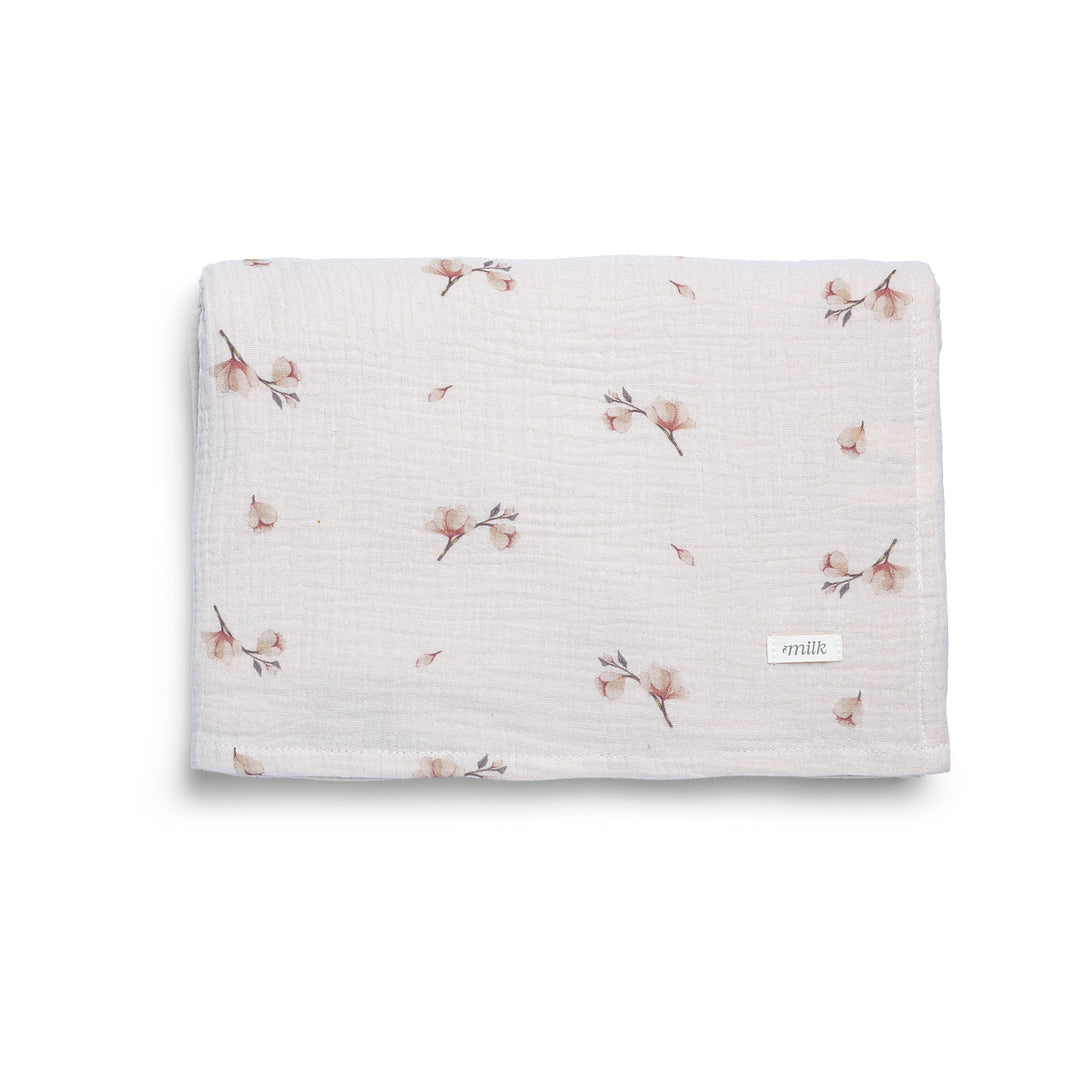Milk Blossom Oat Muslin Swaddle