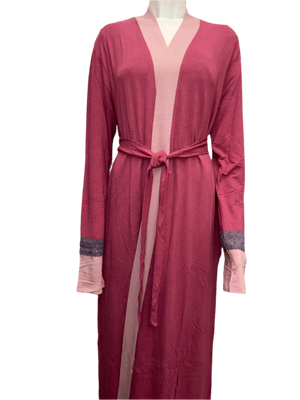 Luxury Peruvian Pima Cotton French Terry Wrap Robe - Ultra Soft & Breathable Loungewear