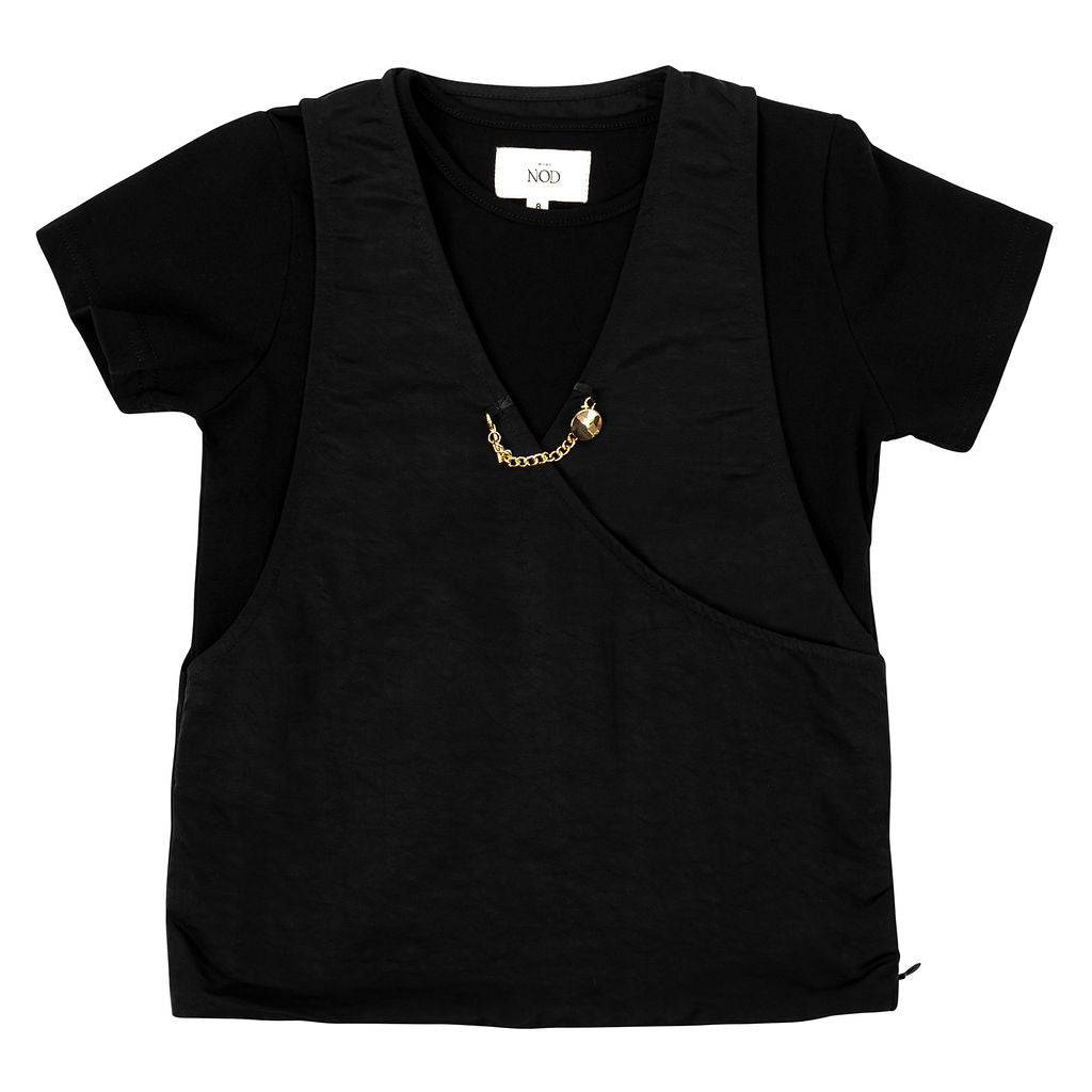Mini Nod Chain Combo Boys Set, Black