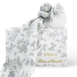 Tartine et Chocolat Toille Gift Set Bottle + Doudou Grey