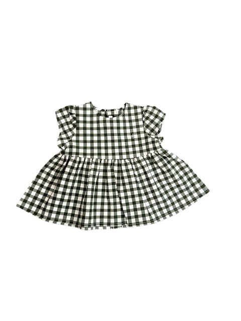 Il Gufo Green SS Checkered Shirt