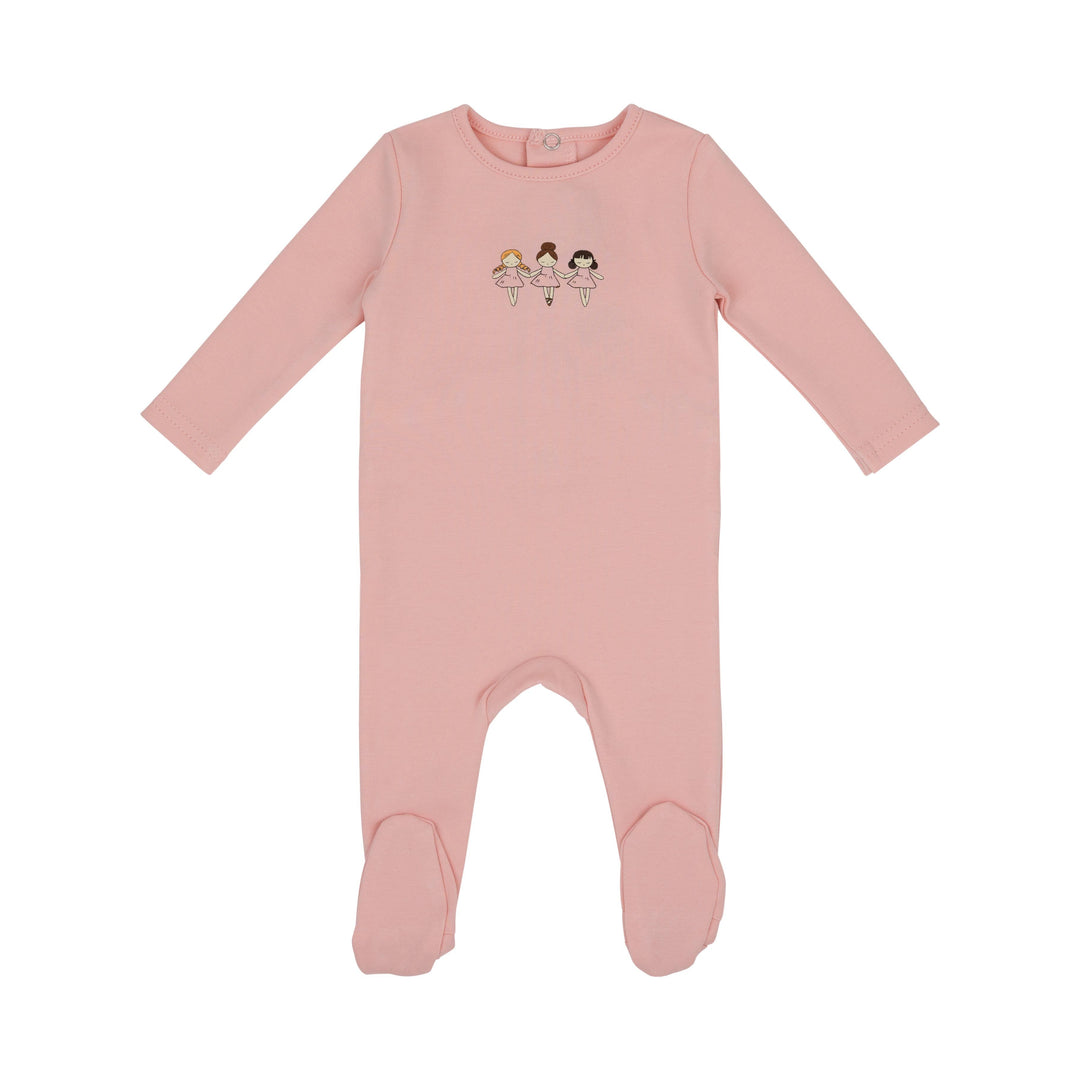 Mini Label Girls Pink Mini Dancing Dolls Footie