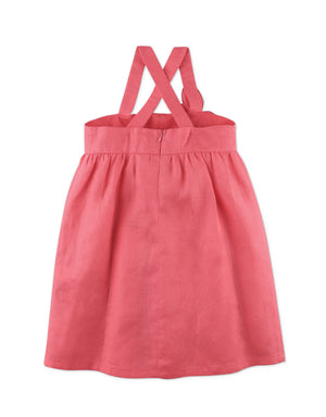 GIRL ANYA DRESS WITH FLORAL APPLIQUE