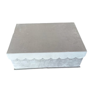 Velvet Scallop Floral Magnetic Keepsake Gift Box