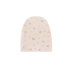 Ely's & Co Ribbed Bird Pink/Cream - Beanie