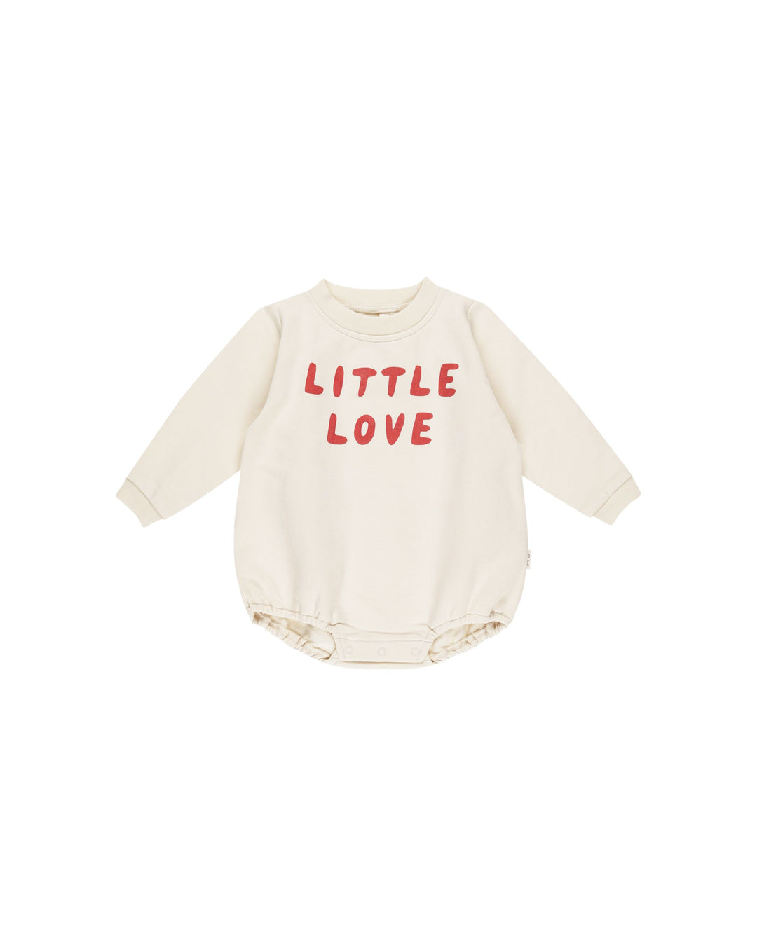 Quincy Mae Little Love Crewneck Bubble Romper