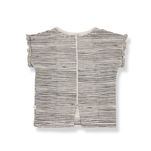 1+in the family Striped Ruffled Top