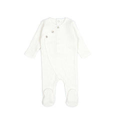 L'Oliva Ivory Bottoni Footie