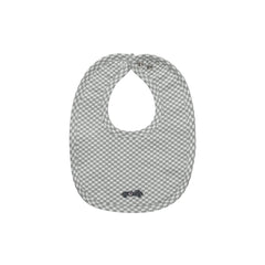 Ely's & Co Jersey Cotton Checked Race Car Collection Bib Soft Cotton Baby Feeding Bib Checked Race Car Print