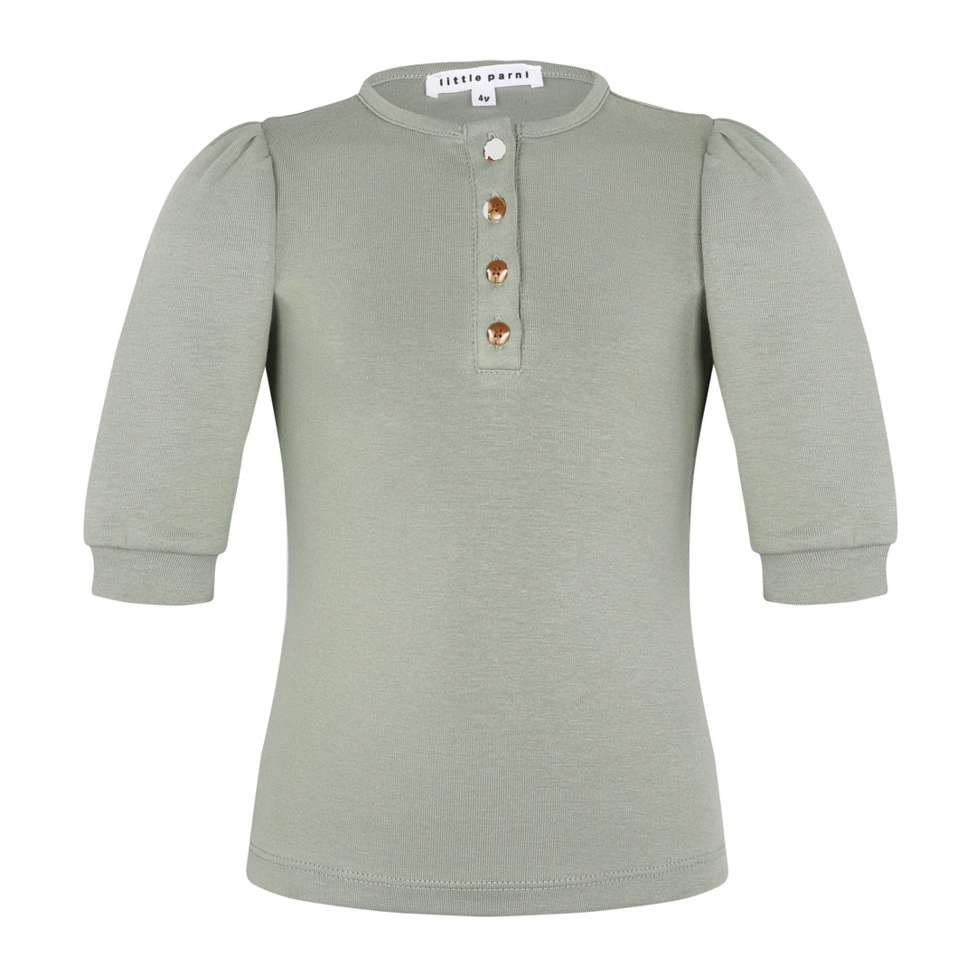 Parni Girl's Henley T-Shirt - 3/4 Sleeve - K152