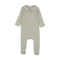 Mema Knits Mint Green Boys Base Footie