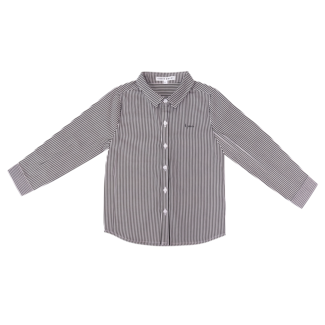 Parni Plum Boys Striped Shirt