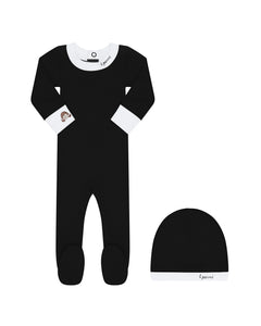 Little Parni - Black Girls Baby Footie | K549