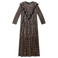 vue marelle gold floral dress kd147b
