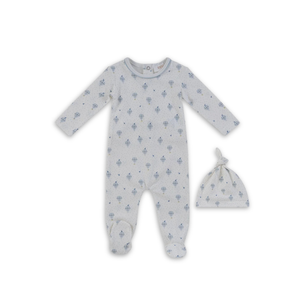 Kipp Baby Up and Away Footie and Hat Soft Cotton Baby Outfit Airplane Print Design