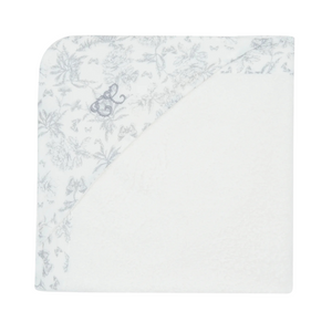 Tartine et Chocolat Grey Toile Hooded Towel