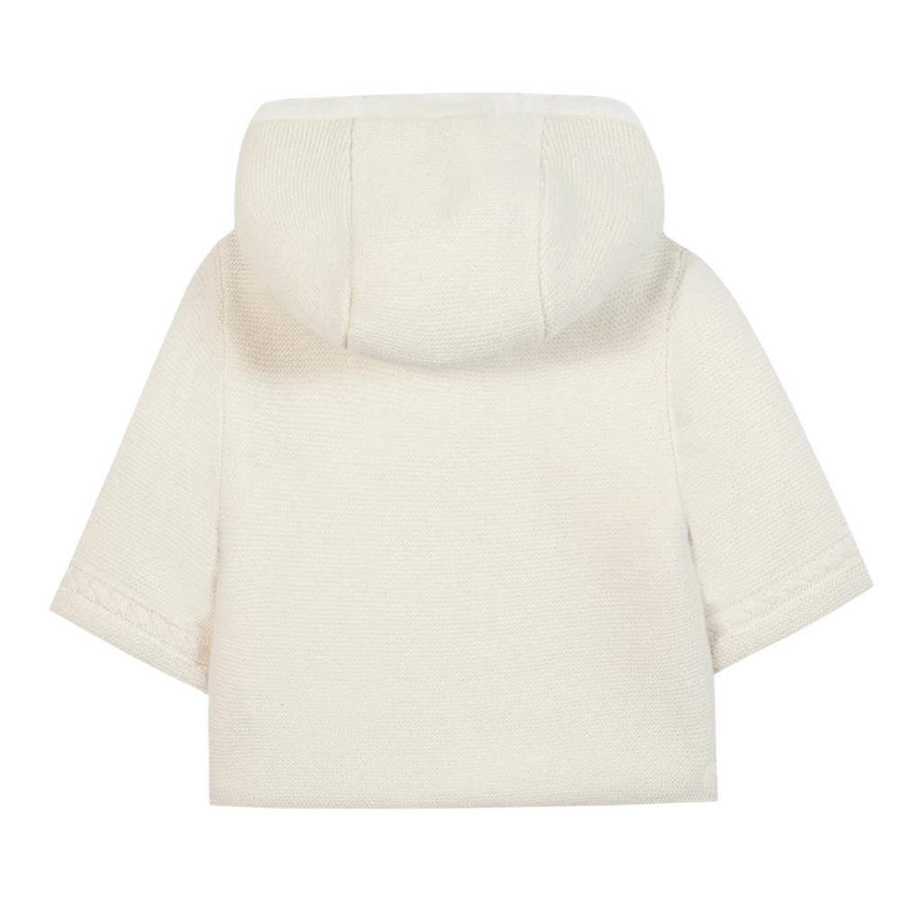 White puffer jacket on a white background