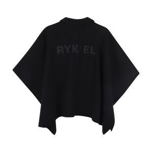 Sonia Rykiel Black Knit Cape | Designer Outerwear
