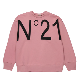 Kids Drop Shoulder Sweatshirt by N21 – Logo Pullover