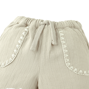 Gingersnaps Baby Marlow Drawstring Shorts with Contrast Stitching