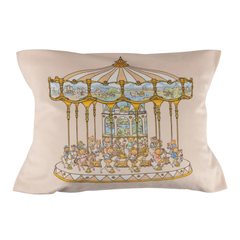 Teddy's Merry Go Cushion Vanilla Bean