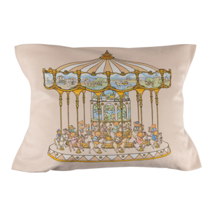 Teddy's Merry Go Cushion Vanilla Bean