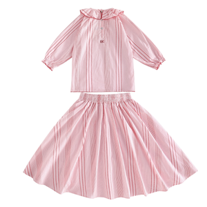 Rosie Cotton Printed Blouse + Skirt Set