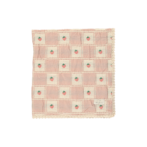 Bebe Organic Summer Strawberry Blanket – Soft Knit Baby Blanket