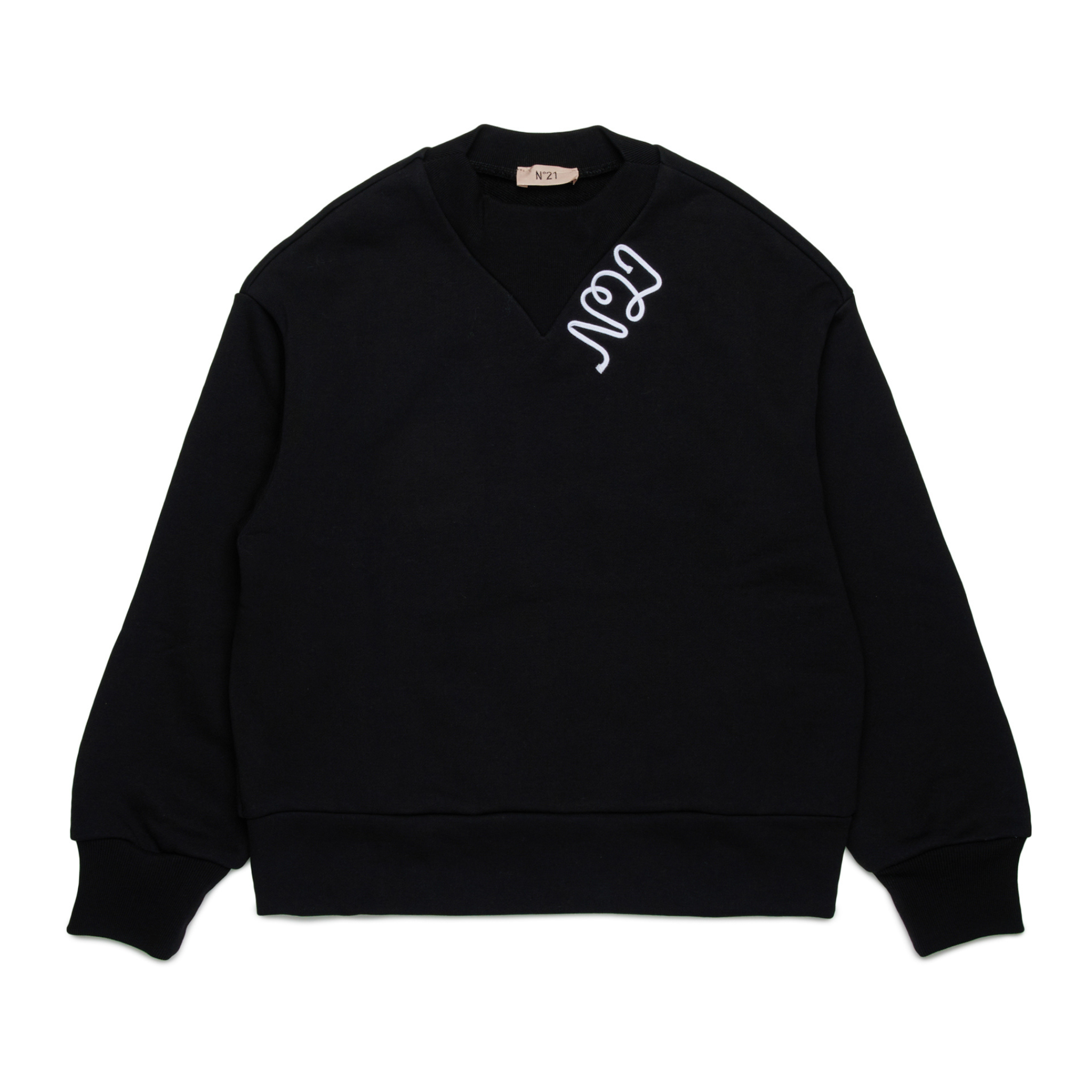 Nº21 Kids Logo-Patch Sweatshirt – Casual Designer Style