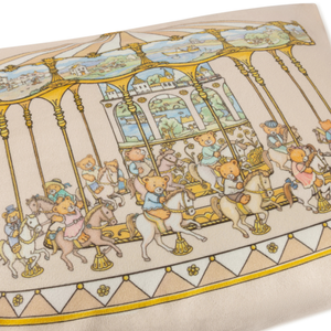Teddy's Merry Go Cushion Vanilla Bean