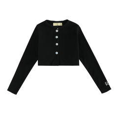 Emery Ribbed Cropped Cardigan