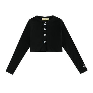 Emery Ribbed Cropped Cardigan