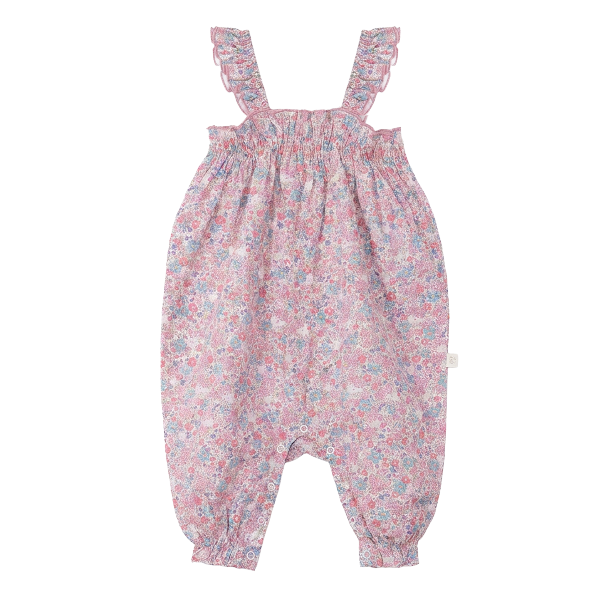 Pompomme - Floral Frill Edge Romper