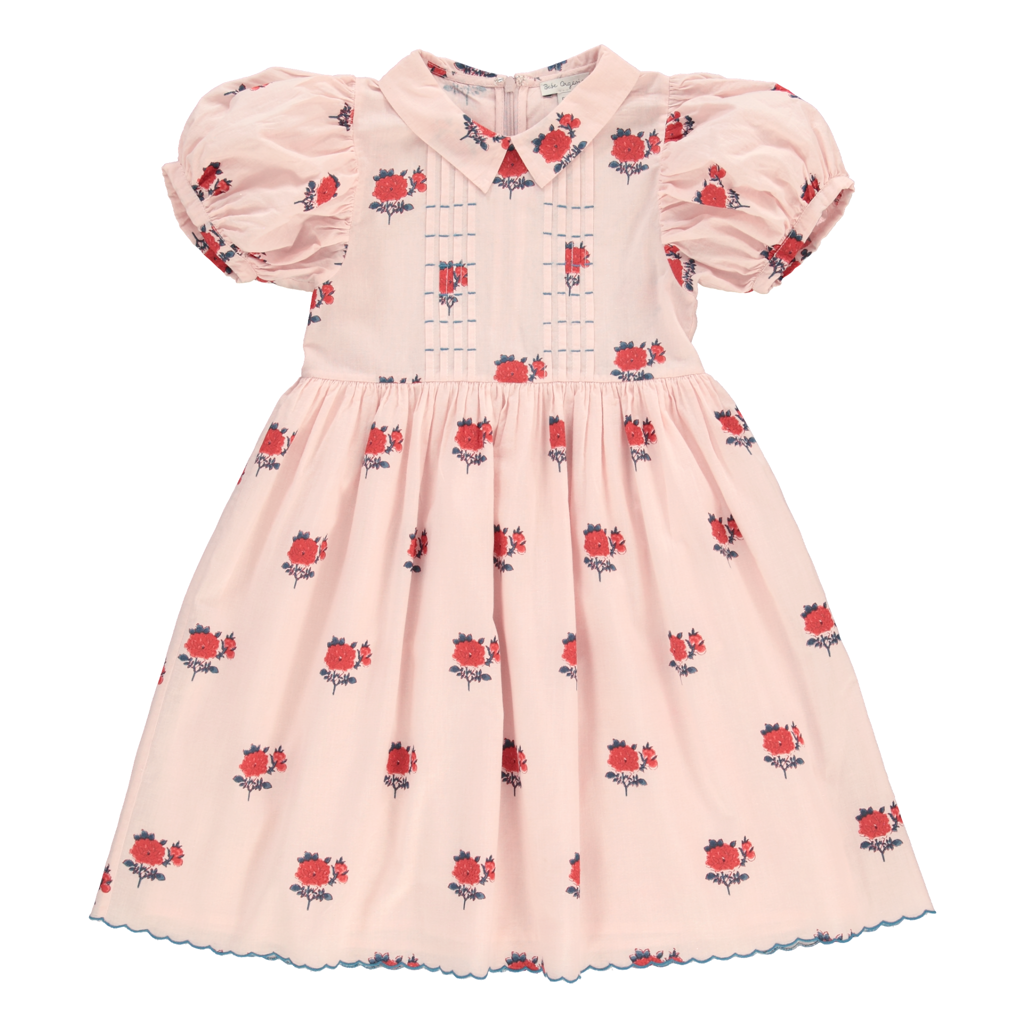 Bebe Organic La Vie En Rose April Dress – Pink Floral Girls Dress