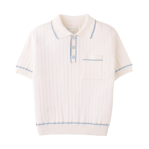Gingersnaps Reiner Polo Shirt with Stripe Tipping Accents