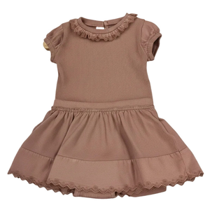 Snug Cap Sleeve Top and Skort Set Premium Neutral Coordinated Outfit Built-In Shorts