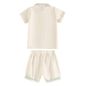 Bennet Boys Collar Shirt + Short Pants Set