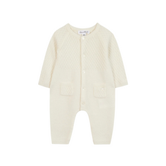 Tartine et Chocolat Cream Knit Jumpsuit
