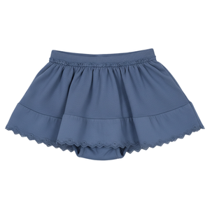 Snug Sleeveless Top and Skort Set Premium Neutral Coordinated Outfit Built-In Shorts