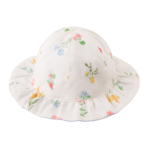 Gingersnaps Vale Reversible Bucket Hat with Ruffled Brim