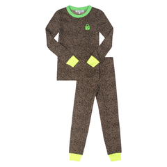 Little Parni - Leopard PJs (Green)
