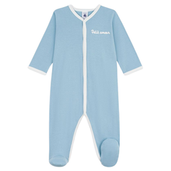 Petit Bateau - Baby Front Snap Footie – Petit Amour Blue