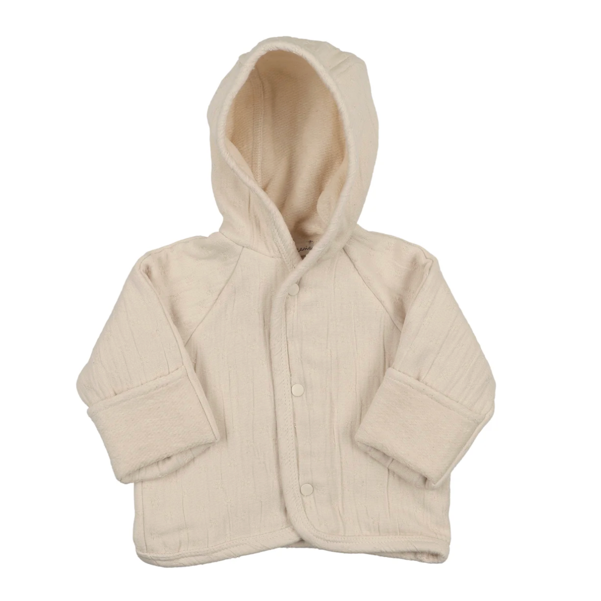 Bebe Organic Lumi Chenille Natural Jacket + Bonnet