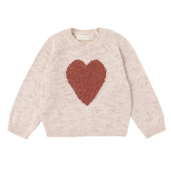 Quincy Mae - Knit Sweater (Red Heart)