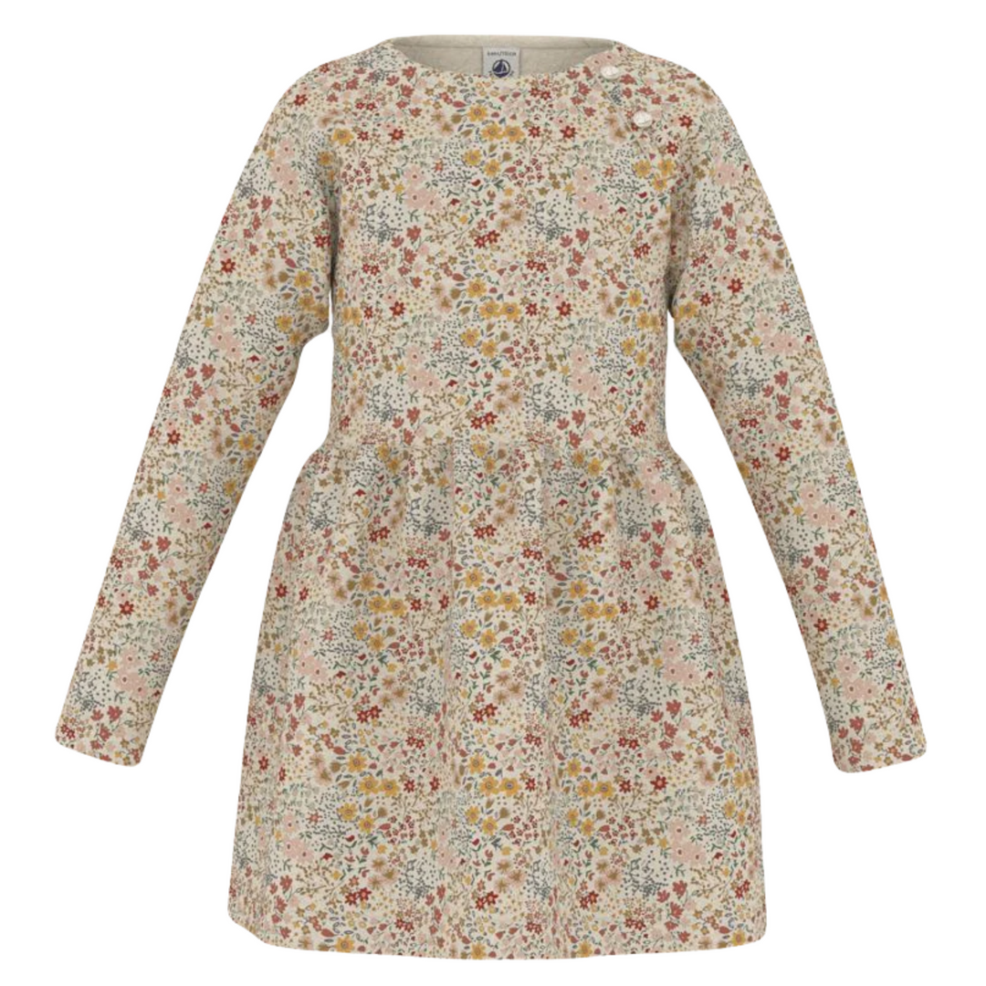Petit Bateau Long Sleeve Floral Dress